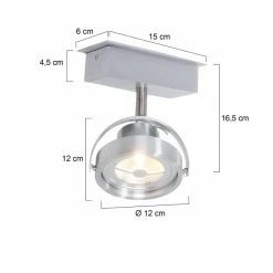 Steinhauer Mexlite Strahler LED Edelstahl, 1-flammig -Bürolampen Verkäufe steinhauer mexlite strahler 1450st 5
