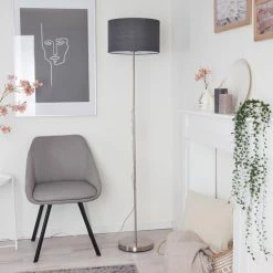 Hofstein Stenninge Stehleuchte Nickel-Matt, 1-flammig -Bürolampen Verkäufe stenninge stehleuchte h3421031 11