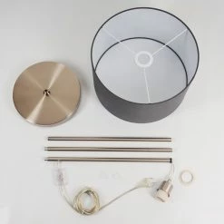 Hofstein Stenninge Stehleuchte Nickel-Matt, 1-flammig -Bürolampen Verkäufe stenninge stehleuchte h3421031 4