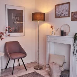 Hofstein Stenninge Stehleuchte Nickel-Matt, 1-flammig -Bürolampen Verkäufe stenninge stehleuchte h3421031 8