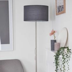 Hofstein Stenninge Stehleuchte Nickel-Matt, 1-flammig -Bürolampen Verkäufe stenninge stehleuchte h3421031 9