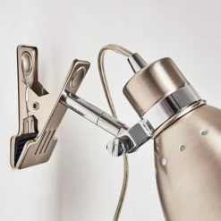 Hofstein Stranderott Klemmleuchte Edelstahl, 1-flammig -Bürolampen Verkäufe stranderott klemmleuchte h3288887 do1 12