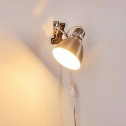 Hofstein Stranderott Klemmleuchte Edelstahl, 1-flammig -Bürolampen Verkäufe stranderott klemmleuchte h3288887 do1 7