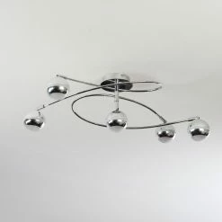 Hofstein Straumnes Deckenleuchte LED Chrom, 5-flammig -Bürolampen Verkäufe straumnes deckenleuchte h3436547 7