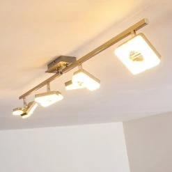 Hofstein Sumoas Deckenspot LED Nickel-Matt, 4-flammig 31 Hofstein Sumoas Deckenspot LED Nickel-Matt, 4-flammig -Bürolampen Verkäufe sumoas deckenspot h3010037 do5 10