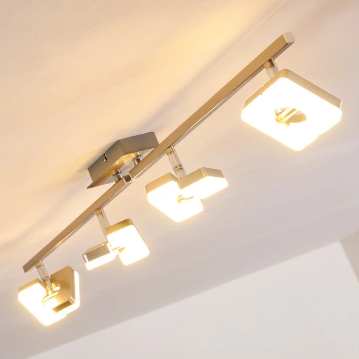 Hofstein Sumoas Deckenspot LED Nickel-Matt, 4-flammig 5 Hofstein Sumoas Deckenspot LED Nickel-Matt, 4-flammig – Bild 5