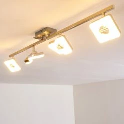 Hofstein Sumoas Deckenspot LED Nickel-Matt, 4-flammig 28 Hofstein Sumoas Deckenspot LED Nickel-Matt, 4-flammig -Bürolampen Verkäufe sumoas deckenspot h3010037 do5 7