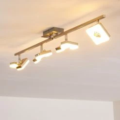 Hofstein Sumoas Deckenspot LED Nickel-Matt, 4-flammig 30 Hofstein Sumoas Deckenspot LED Nickel-Matt, 4-flammig -Bürolampen Verkäufe sumoas deckenspot h3010037 do5 9