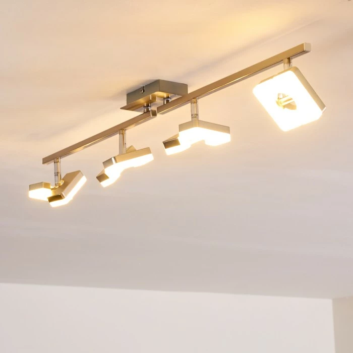 Hofstein Sumoas Deckenspot LED Nickel-Matt, 4-flammig 10 Hofstein Sumoas Deckenspot LED Nickel-Matt, 4-flammig – Bild 10