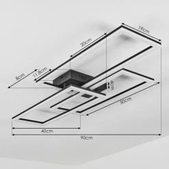 Hofstein Taleta Deckenleuchte LED Schwarz, 1-flammig -Bürolampen Verkäufe taleta deckenleuchte h3445525 3
