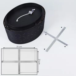 Hofstein Tallaboa Deckenleuchte Schwarz, 2-flammig -Bürolampen Verkäufe tallaboa deckenleuchte h3434208 4