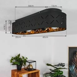 Hofstein Tallaboa Deckenleuchte Schwarz, 4-flammig -Bürolampen Verkäufe tallaboa deckenleuchte h3441374 2