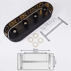 Hofstein Tallaboa Deckenleuchte Schwarz, 4-flammig -Bürolampen Verkäufe tallaboa deckenleuchte h3441374 3