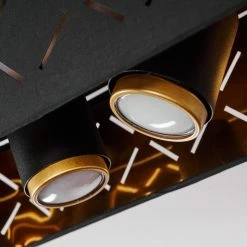 Hofstein Tallaboa Deckenleuchte Schwarz, 4-flammig -Bürolampen Verkäufe tallaboa deckenleuchte h3441374 4