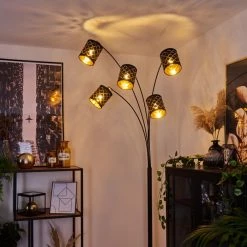 Hofstein Tallaboa Stehleuchte Schwarz, 5-flammig 18 Hofstein Tallaboa Stehleuchte Schwarz, 5-flammig -Bürolampen Verkäufe tallaboa stehleuchte h3443484 6