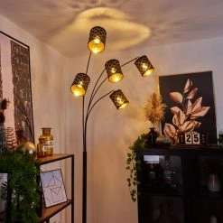 Hofstein Tallaboa Stehleuchte Schwarz, 5-flammig 20 Hofstein Tallaboa Stehleuchte Schwarz, 5-flammig -Bürolampen Verkäufe tallaboa stehleuchte h3443484 8