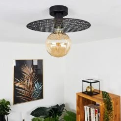 Hofstein Tebabui Deckenleuchte Schwarz, 1-flammig -Bürolampen Verkäufe tebabui deckenleuchte h3410462 10