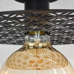 Hofstein Tebabui Deckenleuchte Schwarz, 1-flammig -Bürolampen Verkäufe tebabui deckenleuchte h3410462 5