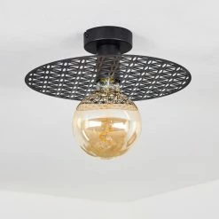 Hofstein Tebabui Deckenleuchte Schwarz, 1-flammig -Bürolampen Verkäufe tebabui deckenleuchte h3410462 7