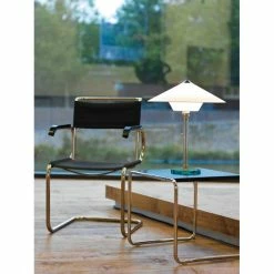 Tecnolumen Wagenfeld WG 28 Tischleuchte Nickel-Matt, Transparent, Klar, 1-flammig -Bürolampen Verkäufe tecnolumen wagenfeld wg 28 tischleuchte wg 28 1