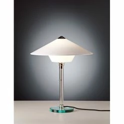 Tecnolumen Wagenfeld WG 28 Tischleuchte Nickel-Matt, Transparent, Klar, 1-flammig -Bürolampen Verkäufe tecnolumen wagenfeld wg 28 tischleuchte wg 28 2