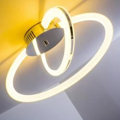 Hofstein Tesoro Deckenleuchte LED Chrom, 1-flammig -Bürolampen Verkäufe tesoro deckenleuchte h167497 10