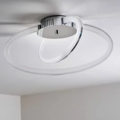 Hofstein Tesoro Deckenleuchte LED Chrom, 1-flammig -Bürolampen Verkäufe tesoro deckenleuchte h167497 13