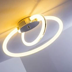 Hofstein Tesoro Deckenleuchte LED Chrom, 1-flammig -Bürolampen Verkäufe tesoro deckenleuchte h167497 7