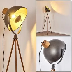 Hofstein Tholen Stehleuchte Braun, 1-flammig