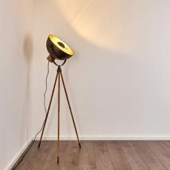 Hofstein Tholen Stehleuchte Braun, 1-flammig -Bürolampen Verkäufe tholen stehleuchte h3337011 do1 14