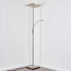 Hofstein Thyolo Deckenfluter LED Stahl gebürstet, 2-flammig -Bürolampen Verkäufe thyolo deckenfluter h3166215 do1 20