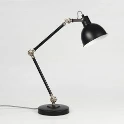 Hofstein Tilton Tischleuchte Nickel-Matt, Schwarz, 1-flammig -Bürolampen Verkäufe tilton tischleuchte h3412657 7