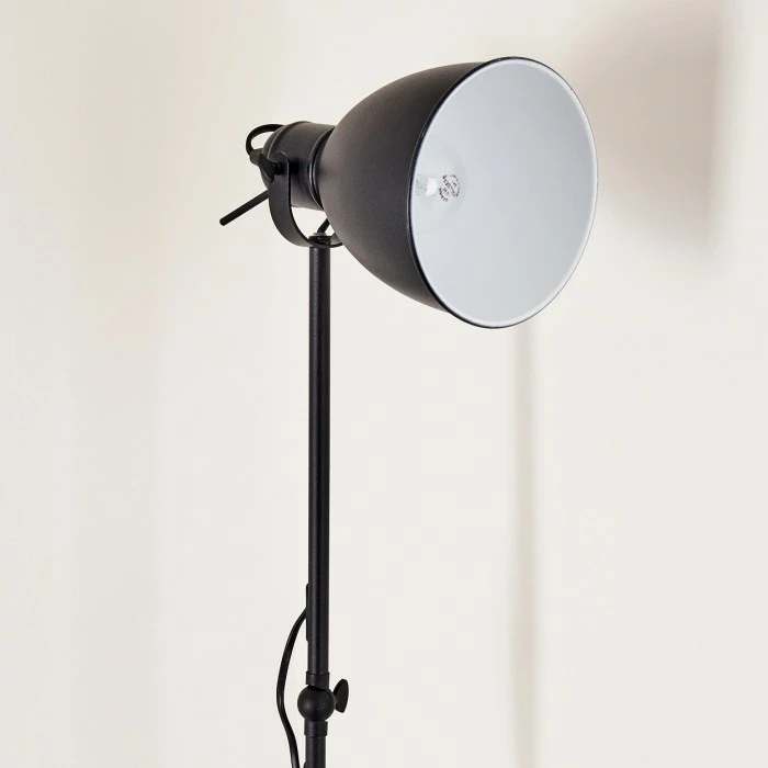 Hofstein Timola Stehleuchte Schwarz, 1-flammig 5 Hofstein Timola Stehleuchte Schwarz, 1-flammig – Bild 5