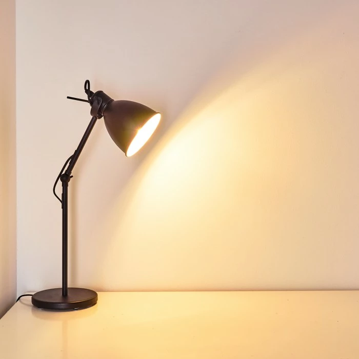 Hofstein Timola Tischleuchte Schwarz, 1-flammig 10 Hofstein Timola Tischleuchte Schwarz, 1-flammig – Bild 10