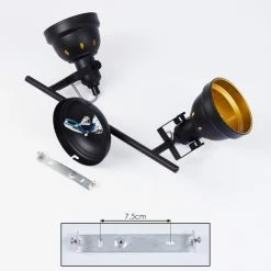 Hofstein Tita Deckenleuchte Schwarz, 2-flammig -Bürolampen Verkäufe tita deckenleuchte h3017494 4