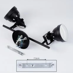 Hofstein Tita Deckenleuchte Schwarz, 2-flammig -Bürolampen Verkäufe tita deckenleuchte h3017531 4