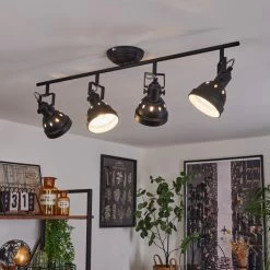 Hofstein Tita Deckenleuchte Chrom, Schwarz, 4-flammig -Bürolampen Verkäufe tita deckenleuchte h3017555 6