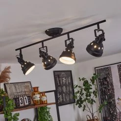 Hofstein Tita Deckenleuchte Chrom, Schwarz, 4-flammig -Bürolampen Verkäufe tita deckenleuchte h3017555 8