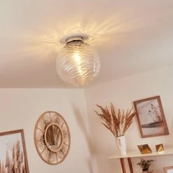 Hofstein Tomboul Deckenleuchte Chrom, 1-flammig -Bürolampen Verkäufe tomboul deckenleuchte h3433683 10