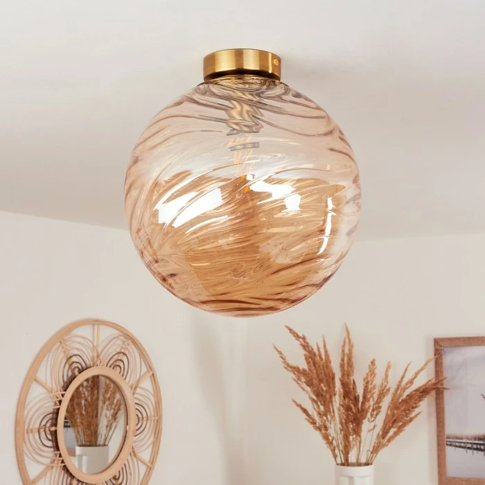 Hofstein Tomboul Deckenleuchte Gold, 1-flammig 10 Hofstein Tomboul Deckenleuchte Gold, 1-flammig – Bild 10