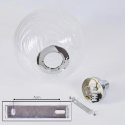 Hofstein Tomboul Deckenleuchte Chrom, 1-flammig -Bürolampen Verkäufe tomboul deckenleuchte h3433713 4