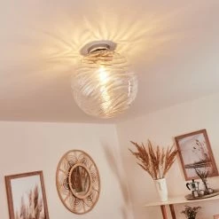 Hofstein Tomboul Deckenleuchte Chrom, 1-flammig -Bürolampen Verkäufe tomboul deckenleuchte h3433713 6