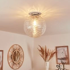 Hofstein Tomboul Deckenleuchte Chrom, 1-flammig -Bürolampen Verkäufe tomboul deckenleuchte h3433713 8