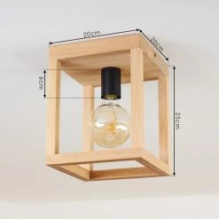 Hofstein Torreglia Deckenleuchte Schwarz, Braun, 1-flammig -Bürolampen Verkäufe torreglia deckenleuchte h3409718 3