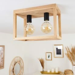 Hofstein Torreglia Deckenleuchte Schwarz, Braun, 2-flammig -Bürolampen Verkäufe torreglia deckenleuchte h3409732 10