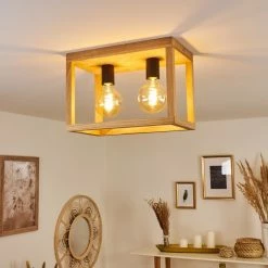 Hofstein Torreglia Deckenleuchte Schwarz, Braun, 2-flammig -Bürolampen Verkäufe torreglia deckenleuchte h3409732 8