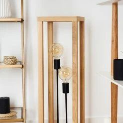 Hofstein Torreglia Stehleuchte Schwarz, Braun, 2-flammig -Bürolampen Verkäufe torreglia stehleuchte h3431528 9