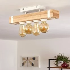 Hofstein Torrevieja Deckenleuchte Weiß, Holz hell, 4-flammig -Bürolampen Verkäufe torrevieja deckenleuchte h3369104 13