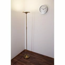 Trio Leuchten ARANGO Stehleuchte LED Messing, 1-flammig -Bürolampen Verkäufe trio leuchten arango stehleuchte 429110104 do1 5