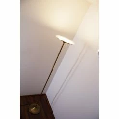 Trio Leuchten ARANGO Stehleuchte LED Messing, 1-flammig -Bürolampen Verkäufe trio leuchten arango stehleuchte 429110104 do1 7